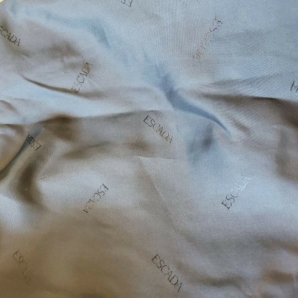 Vintage Escada Germany Navy Blue Wool Lined Midi Skirt Pockets hi rise‎ Sz Small - Picture 11 of 12